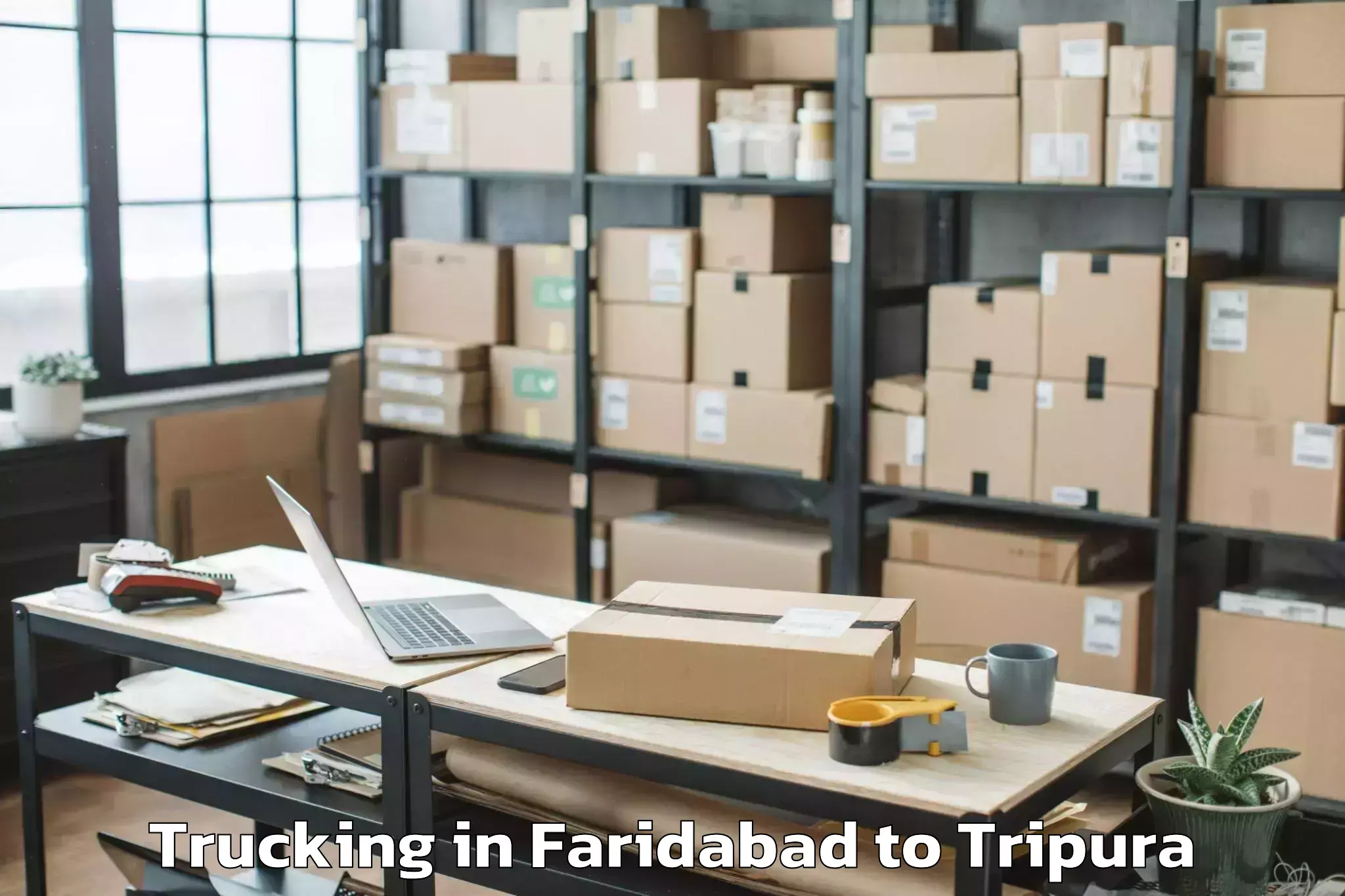 Affordable Faridabad to Kumarghat Trucking